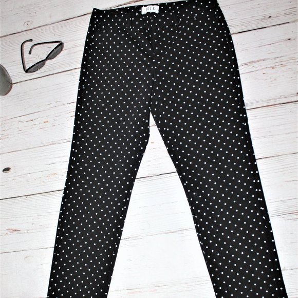 Elle Polka Dot Skinny Ankle Pants - Picture 8 of 13